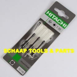 Bit Torx impakt T20 x 38 mm krachtbit voor slagschroefmachines per 3 verpakt | 751182